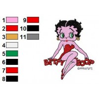 Betty Boop Embroidery Design 21